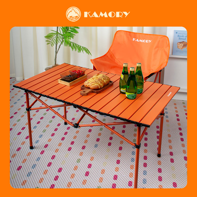 多巴胺蛋卷桌户外露营野餐烧烤居家聚会野营多用折叠桌好收纳桌子