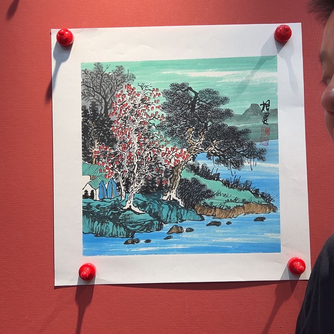 国画曹根建国画作品