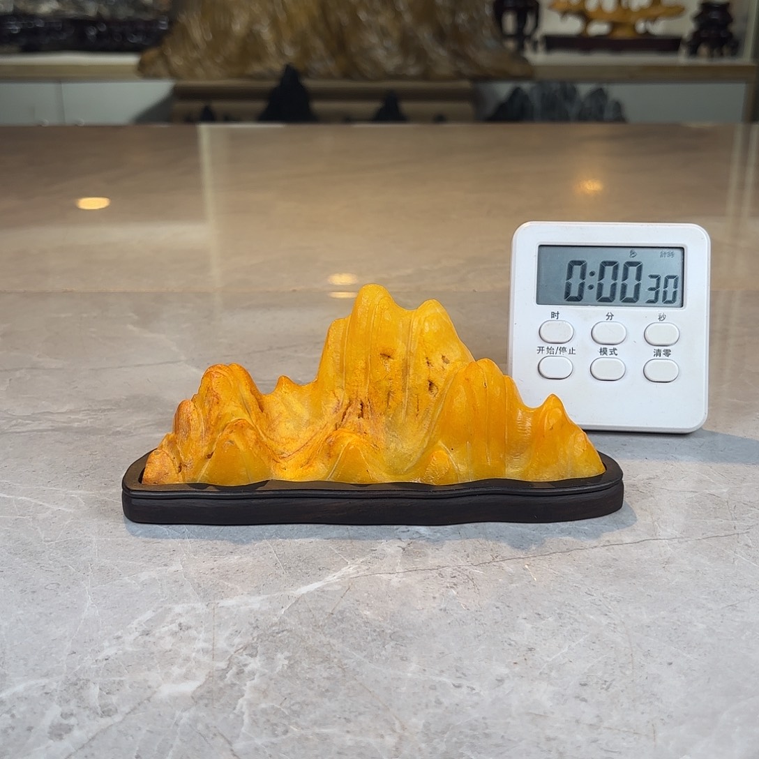 雪***雄灵璧石手工雕刻奇石摆件