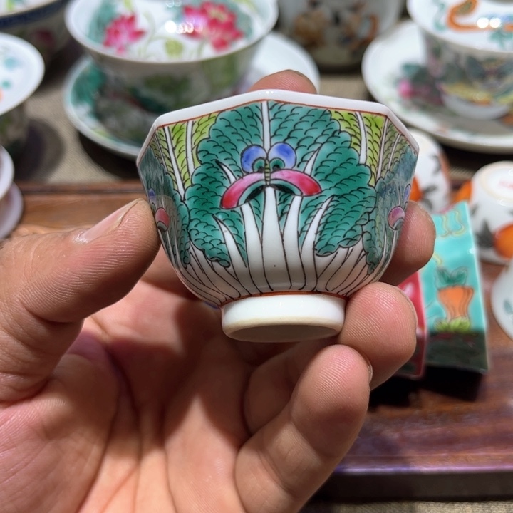 纯手绘精品盖碗杯