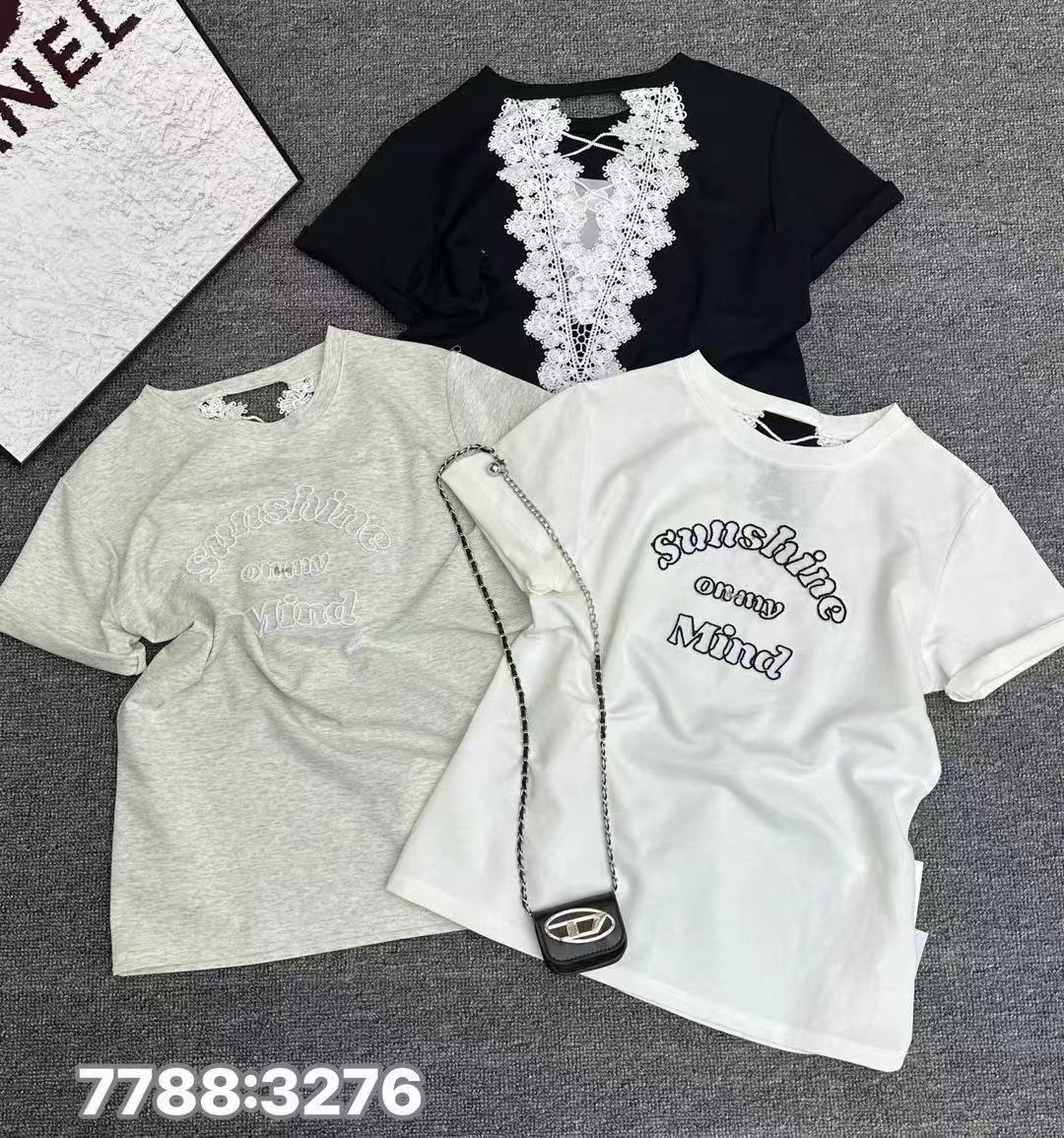 美背款宽松休闲T恤