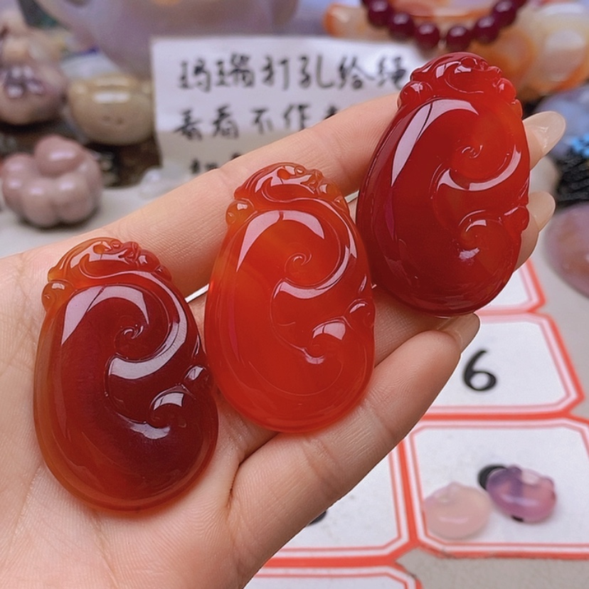 【闪购商品】未镶嵌玛瑙/玉髓珠宝半成品@****大