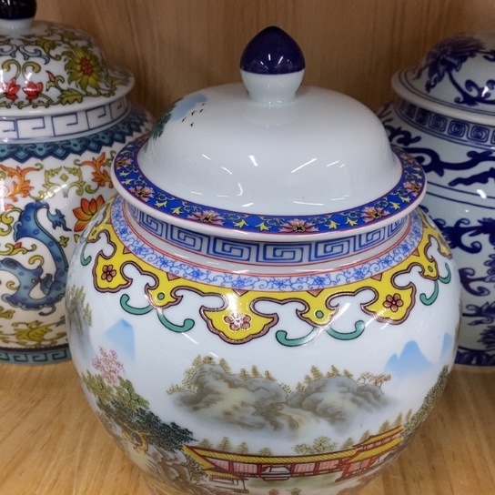 瓷片陶瓷茶叶罐密封罐