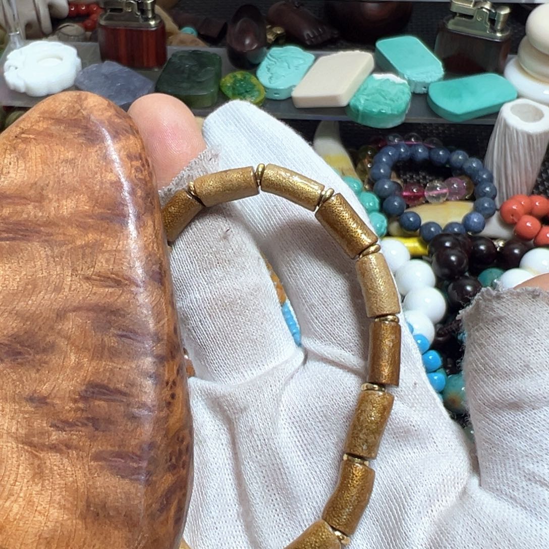 非洲檀香无事牌单圈手串