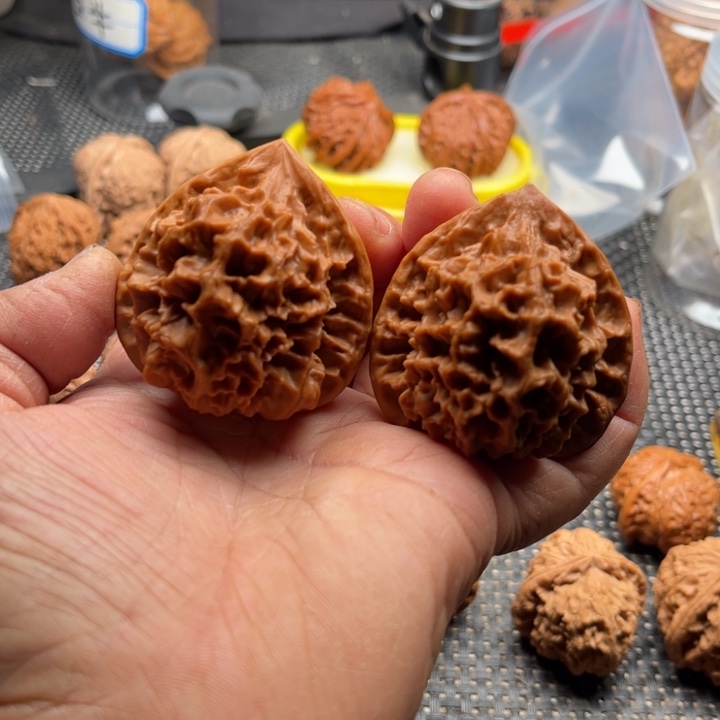 把件桃核龙鳞边47肚47