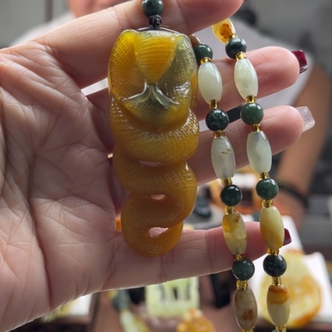 岫玉挂件未镶嵌挂件