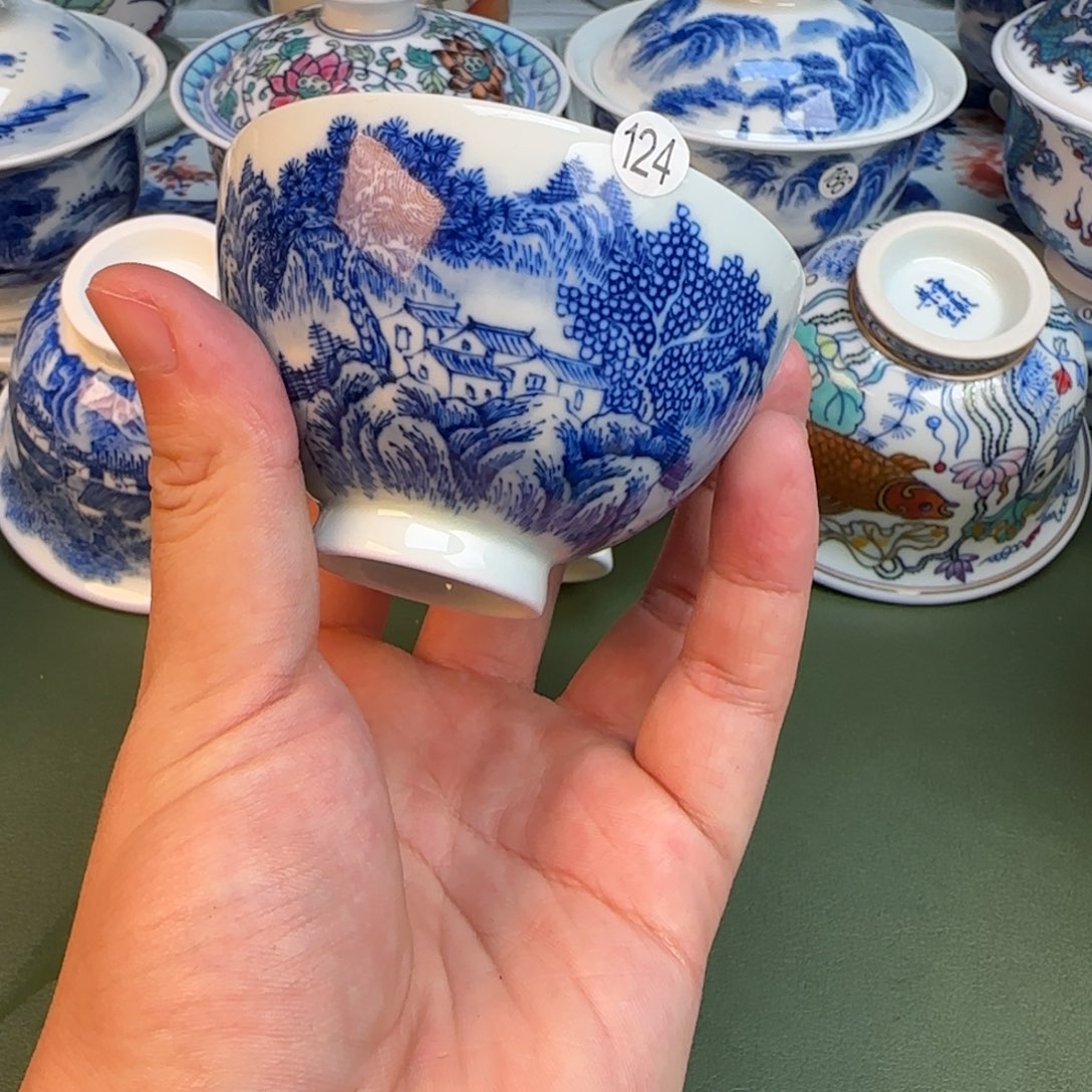 彦祖纯手工手绘茶具124