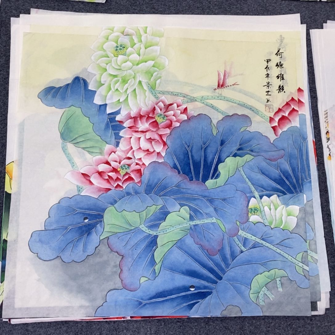 国画尺寸68✖️68工笔斗方画画画