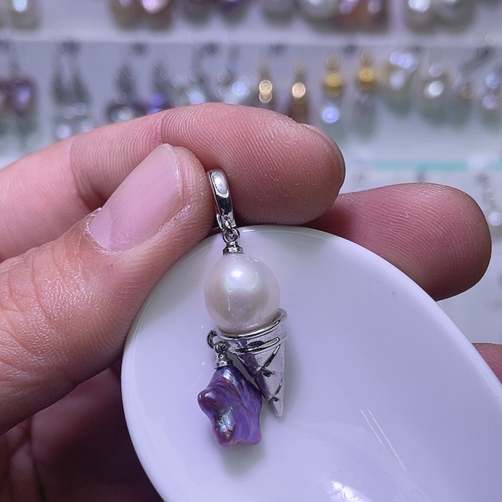 未镶嵌颈饰淡水珍珠01