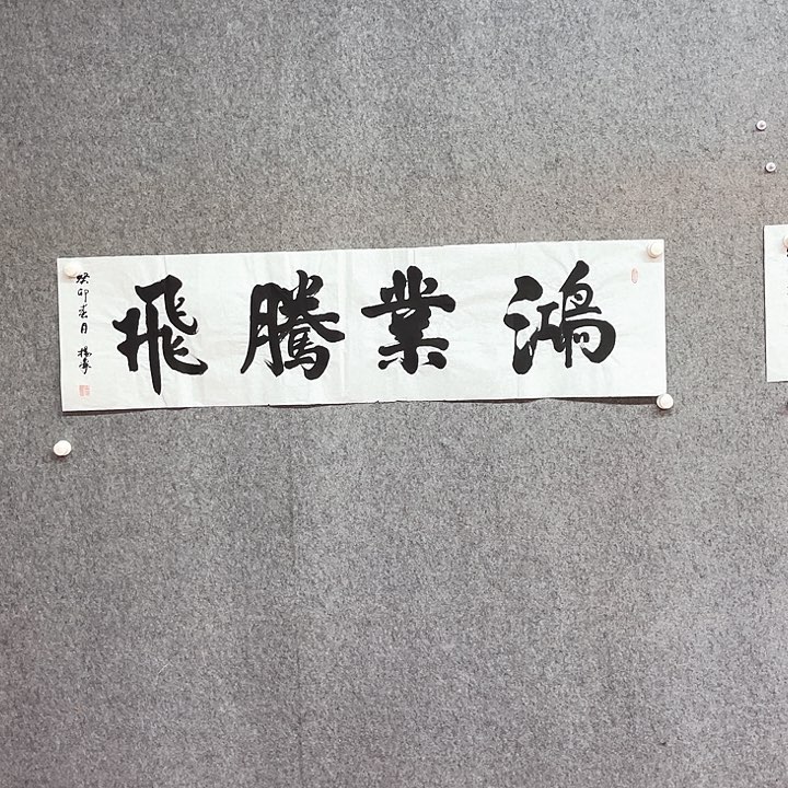 书法鸿业腾飞作品