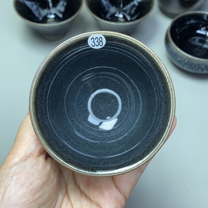 茶盏建窑建盏磨底柴烧主人杯