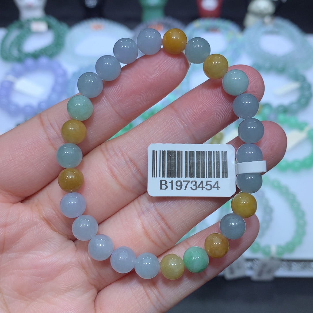 翡翠未镶嵌手串天然