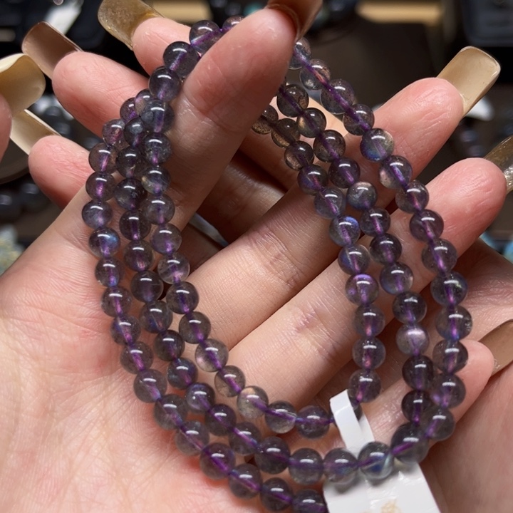 未镶嵌手链长石5.5mm左右