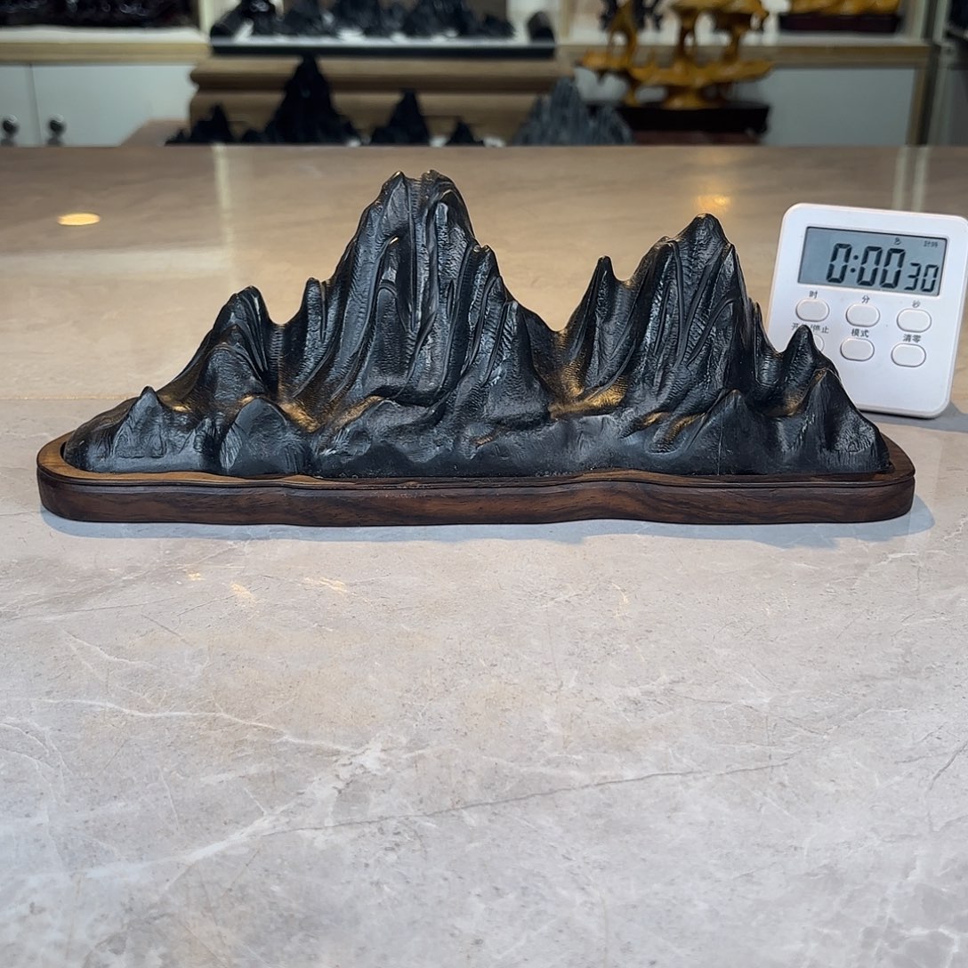 向***方灵璧石手工雕刻奇石摆件