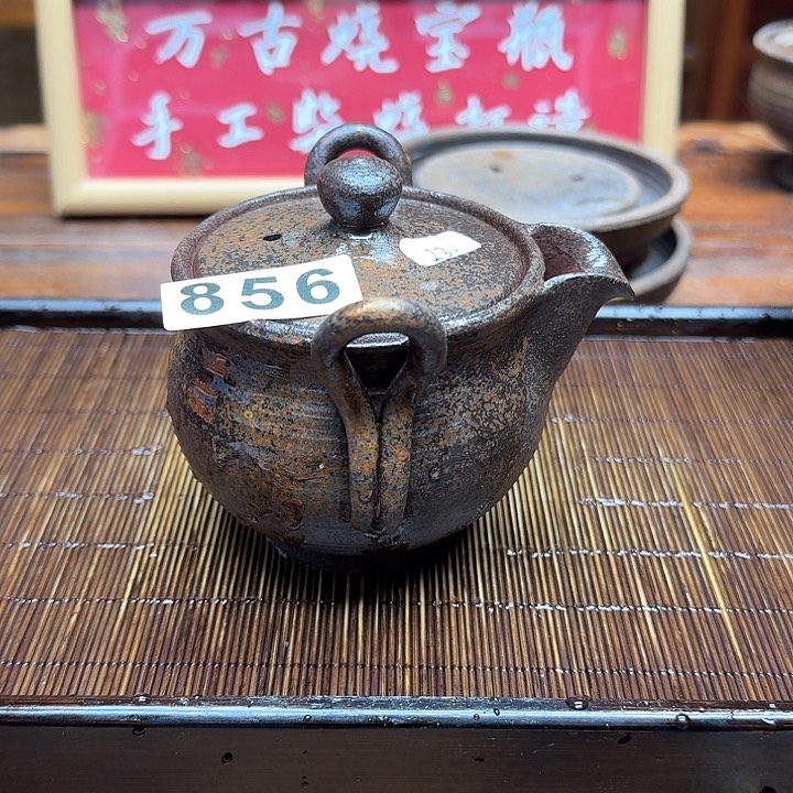 纯手工制作粗陶茶具