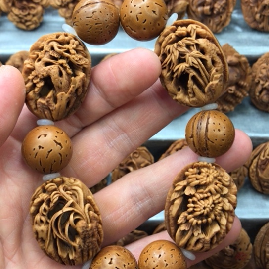 桃核手串桃核材质