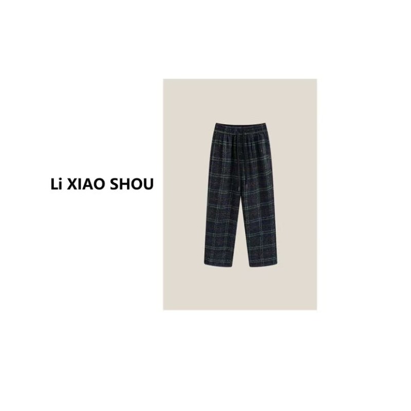 【李小瘦大码女装】秋季新款纯色休闲显瘦休闲简约裤子女1107