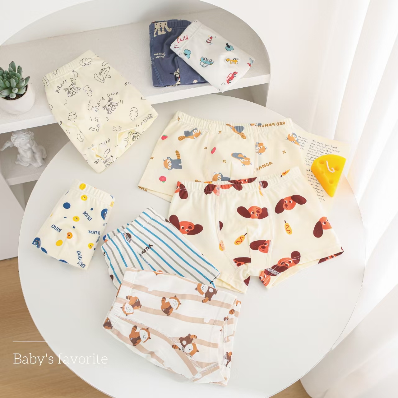 【男款报体重挑花色】7A抗菌A类精梳棉儿童内裤男童女童卡通中大童