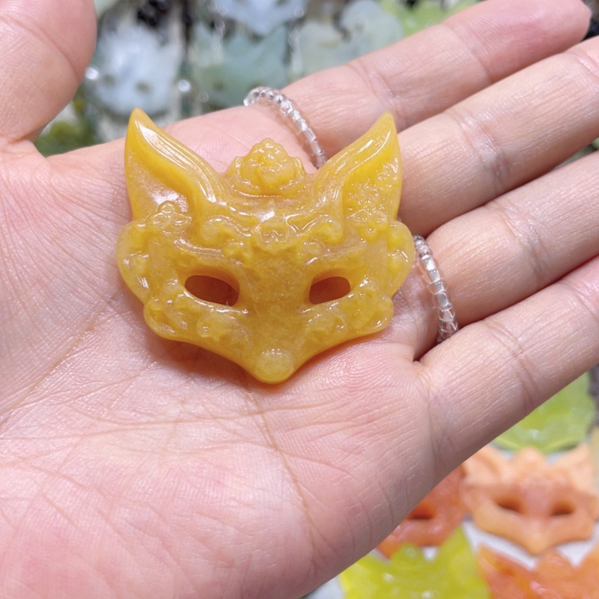 【闪购商品】岫玉未镶嵌颈饰怪*婶28手牌