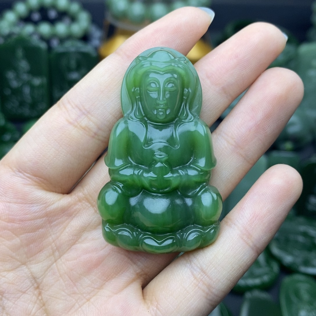 和田玉（碧玉）挂件未镶嵌