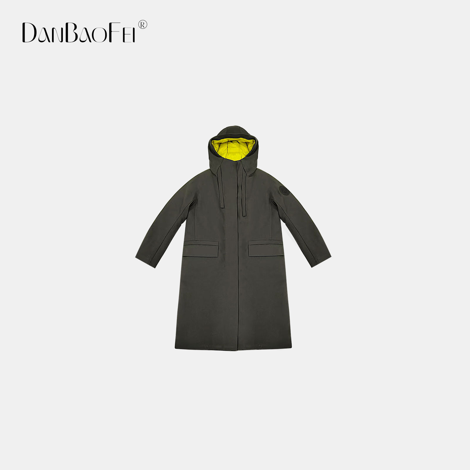 【KAREN】2024新款带帽长款鹅绒羽绒服YLM00458