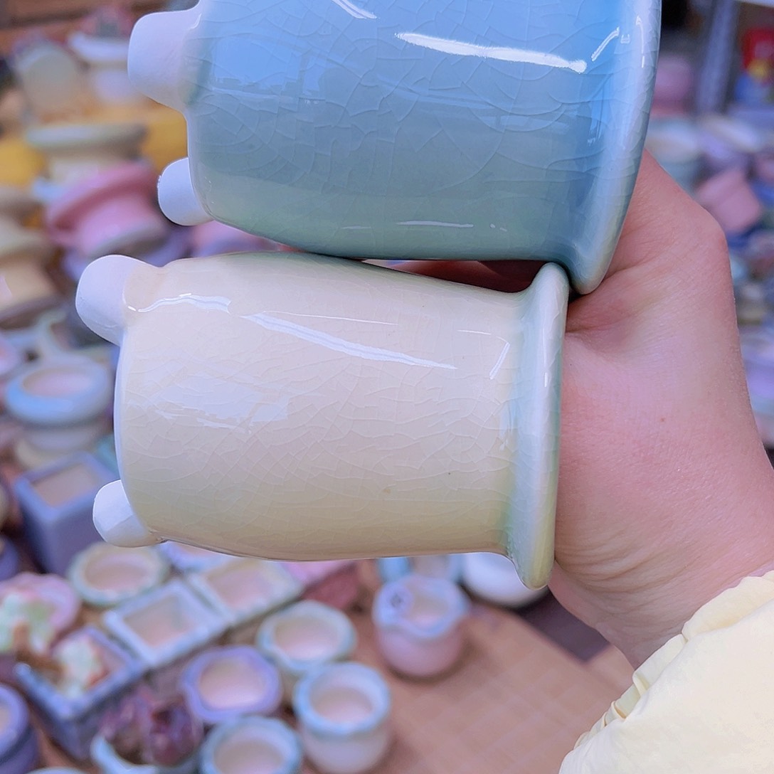 红陶陶瓷花盆当场满12包邮