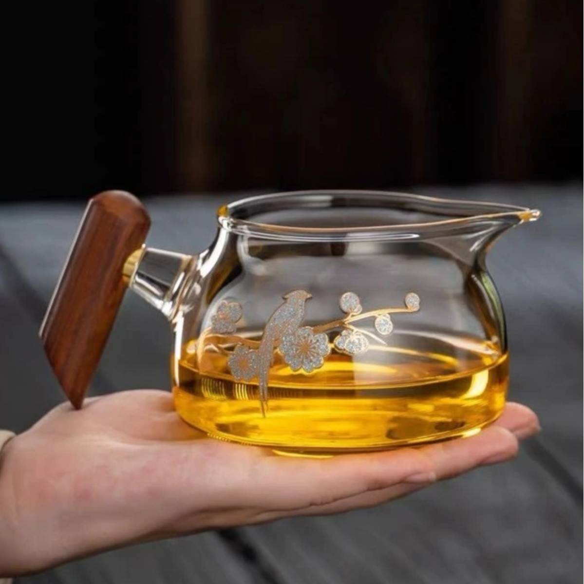 矮圆木把【喜上眉梢】茶海公道杯B1077