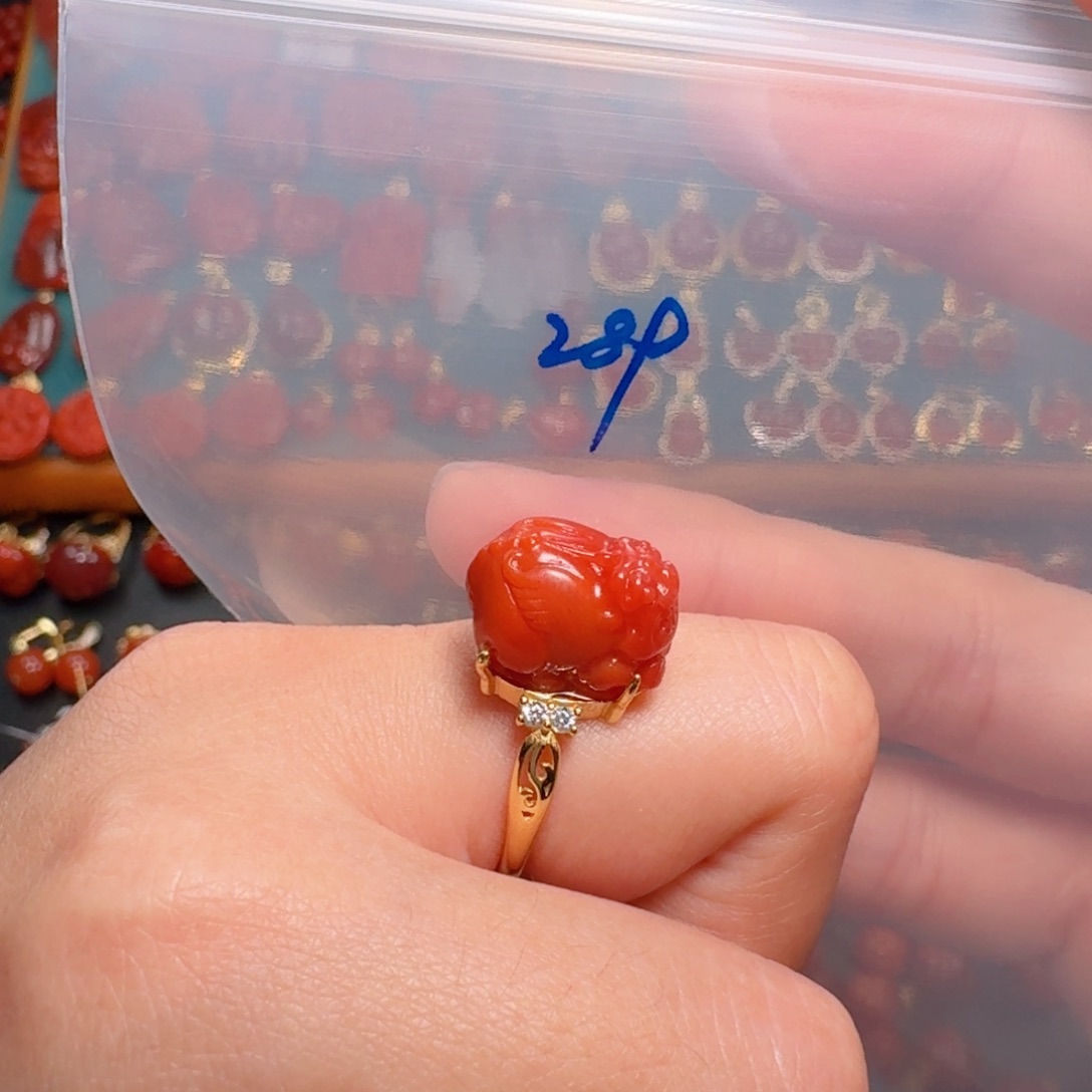 南红玛瑙南红保山银S925镶嵌