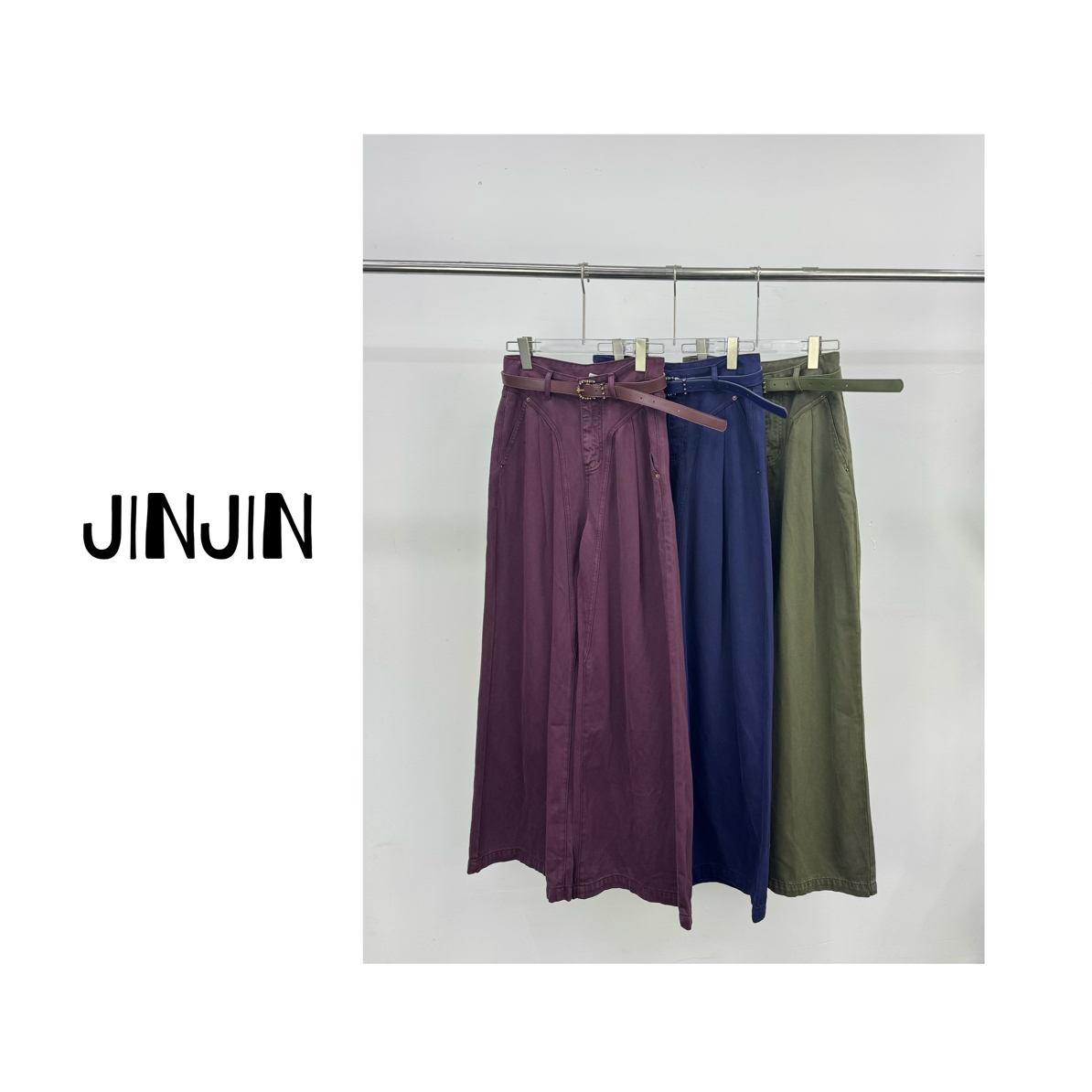 【JINJIN】2025秋冬新款小众设计款休闲长裤（3011）NO退NO换