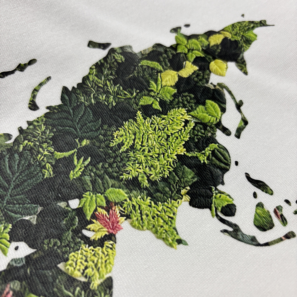 拜安西加BAIANXIJIA男女宽松休闲重磅T恤打底衫/绿植地球