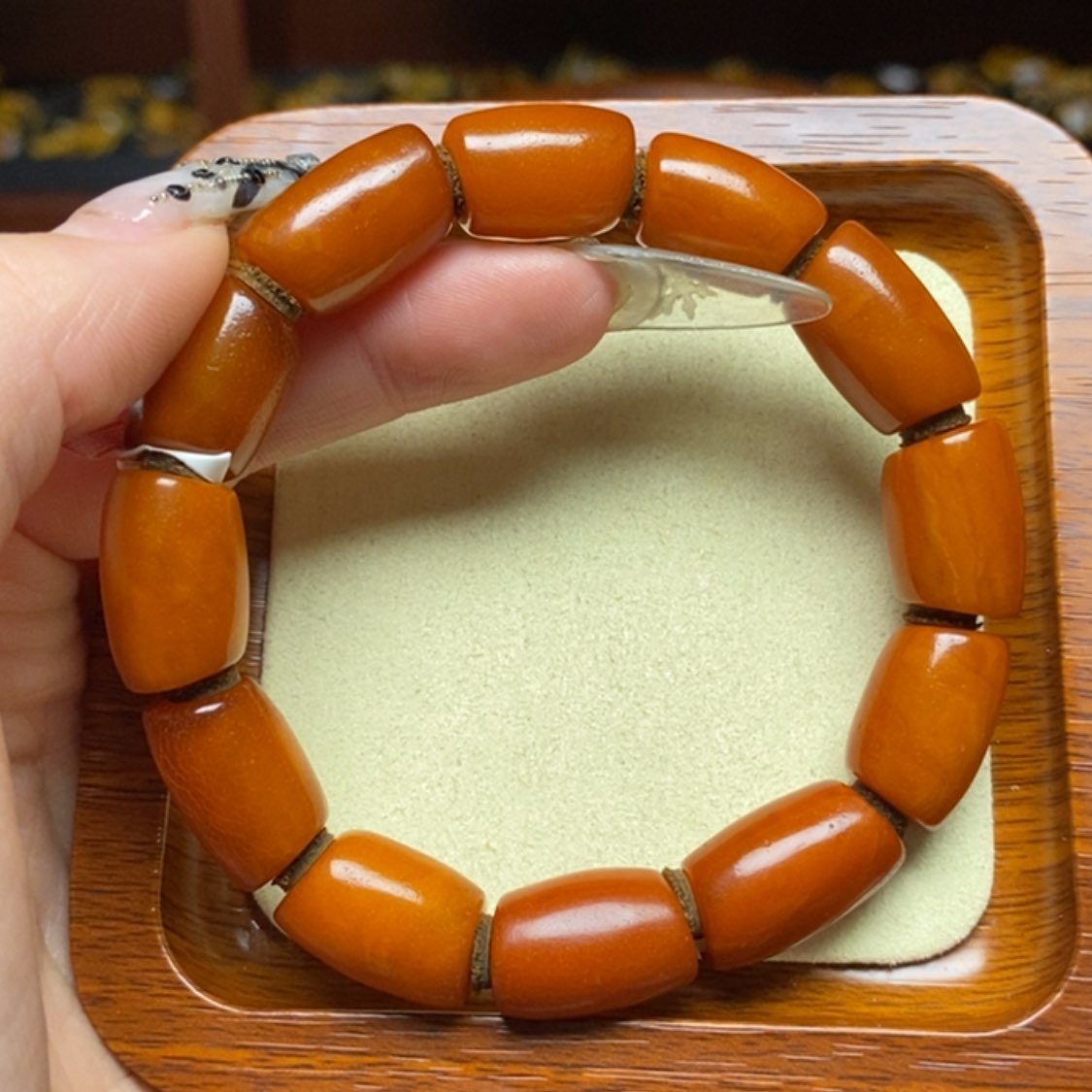 【闪购商品】蜜蜡手链未镶嵌手串