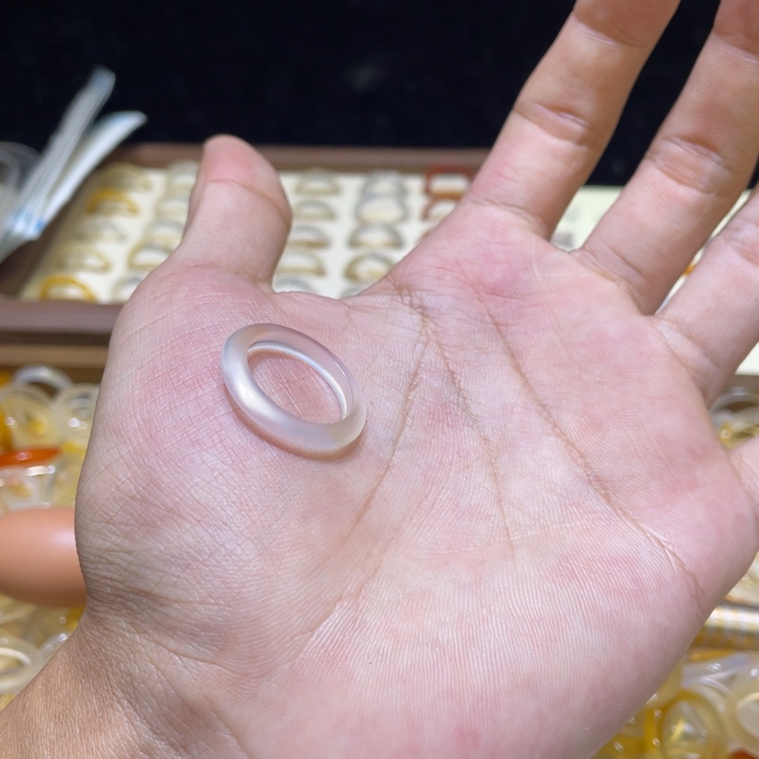 玛瑙/玉髓合金戒指28号港17