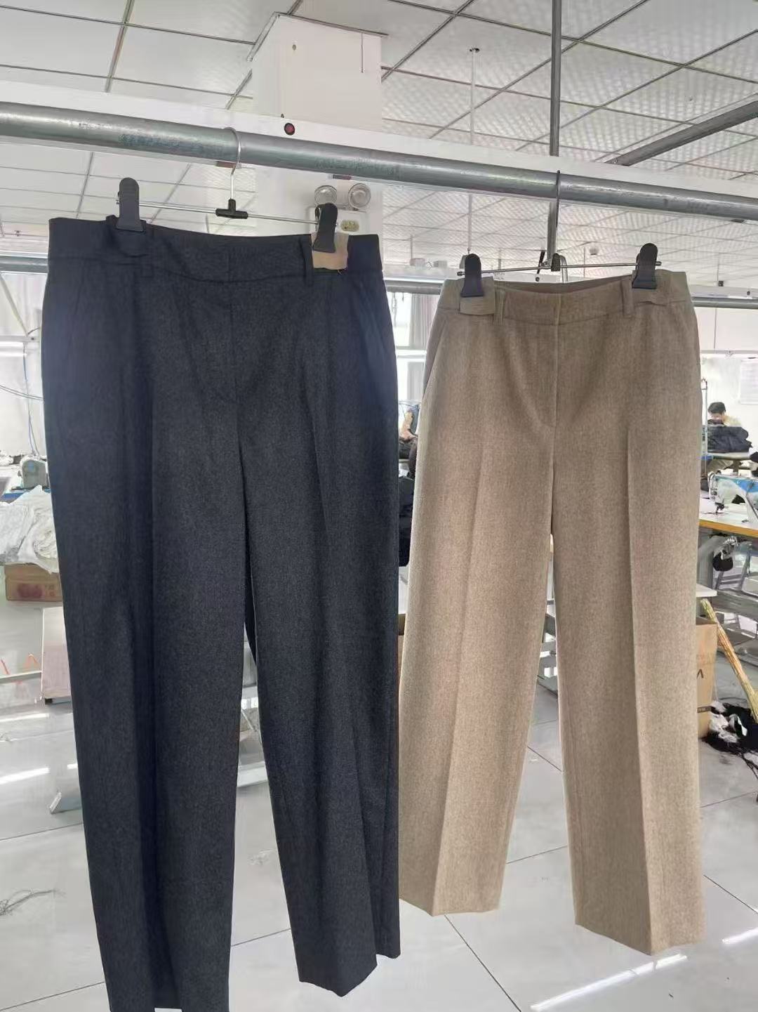 女裤毛呢直筒直筒裤通用时尚裤子中腰厚款气质