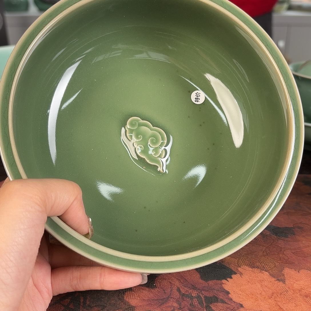 龙泉云间青瓷小米茶器
