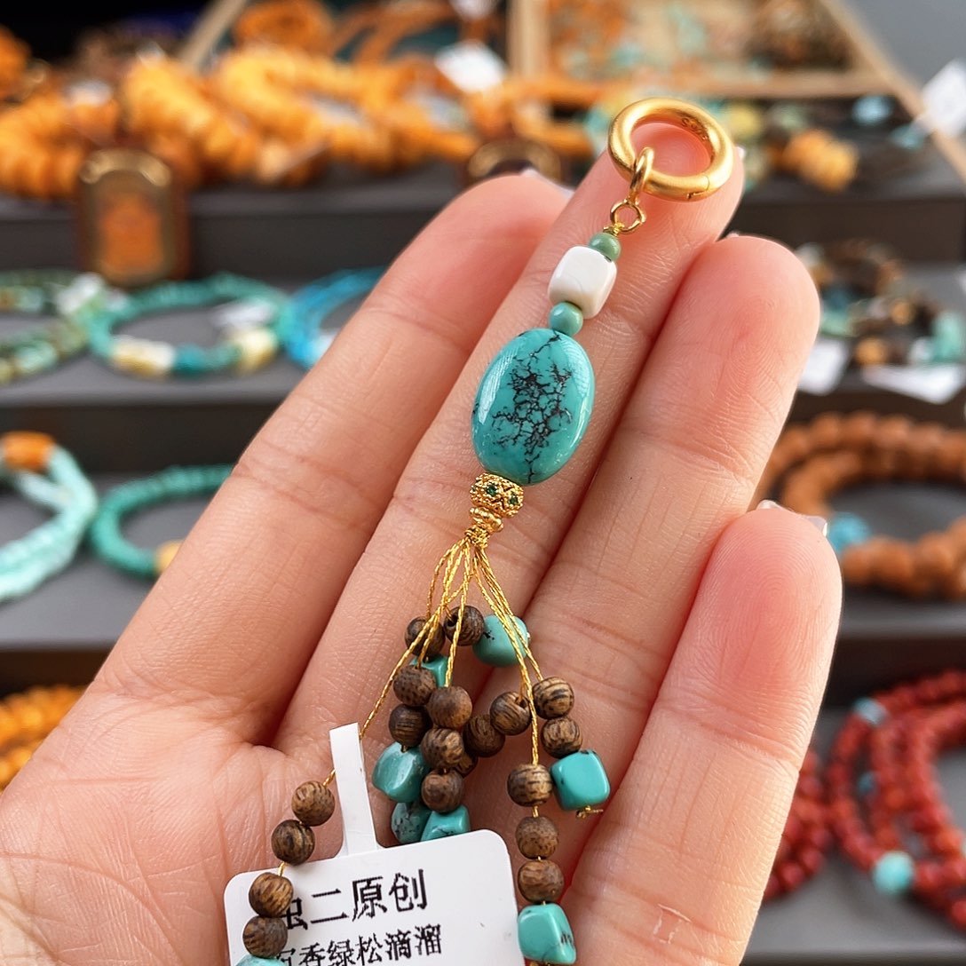 绿松石手链未镶嵌滴流