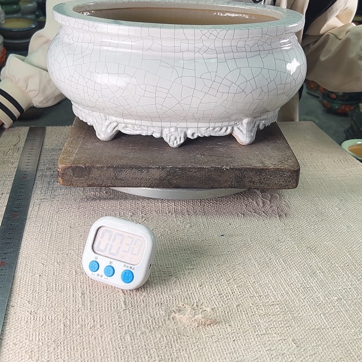 三***山泳坤堂石湾花盆陶瓷