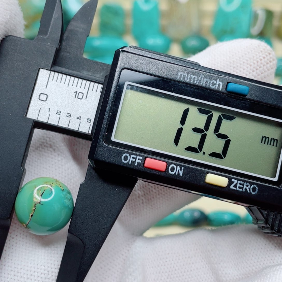 绿松石珠宝奇石银S925镶嵌