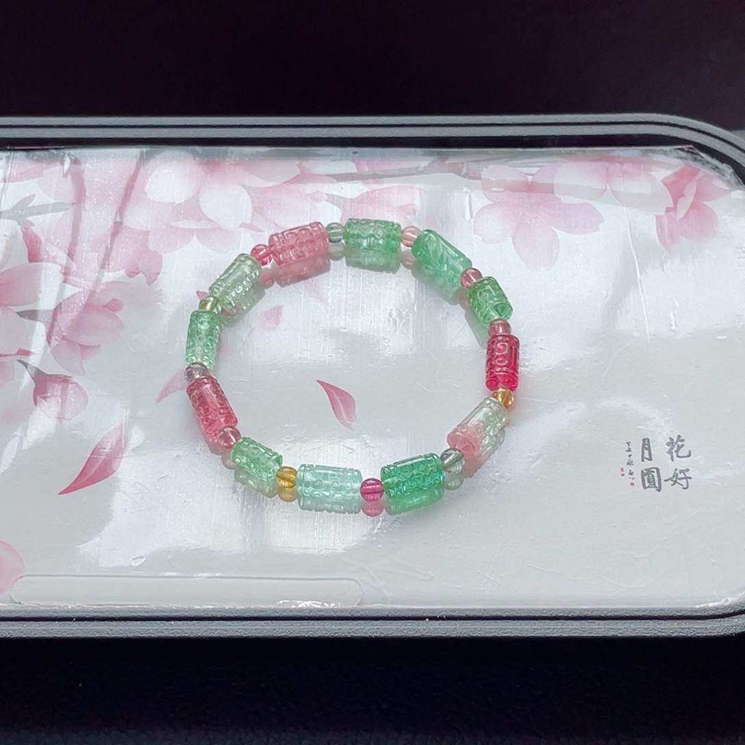 未镶嵌手链碧玺碧玺手链