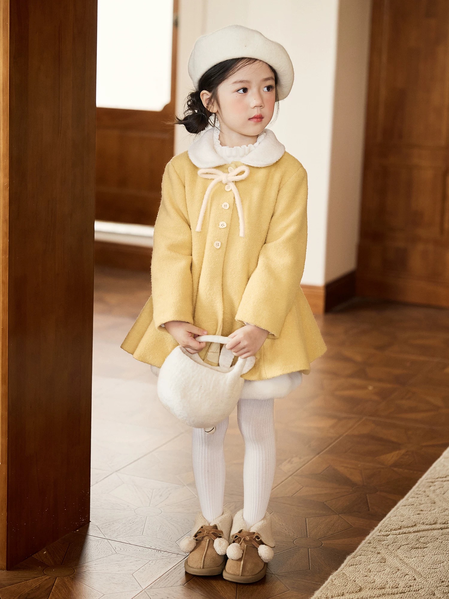 儿童冬季翻领厚款圆领普通外套加厚宝宝韩版潮流外套WZ6205