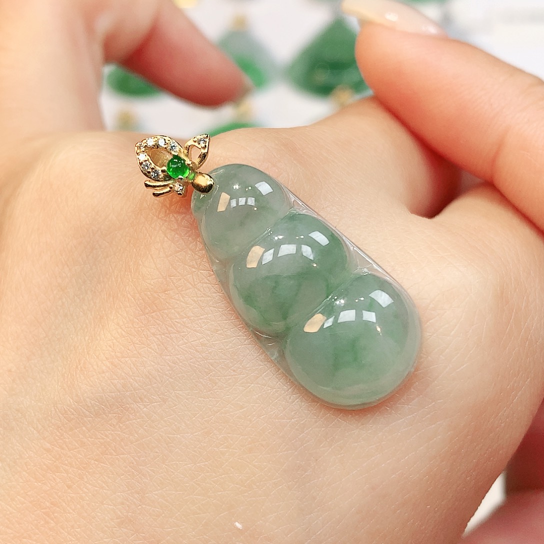 翡翠银S925镶嵌颈饰