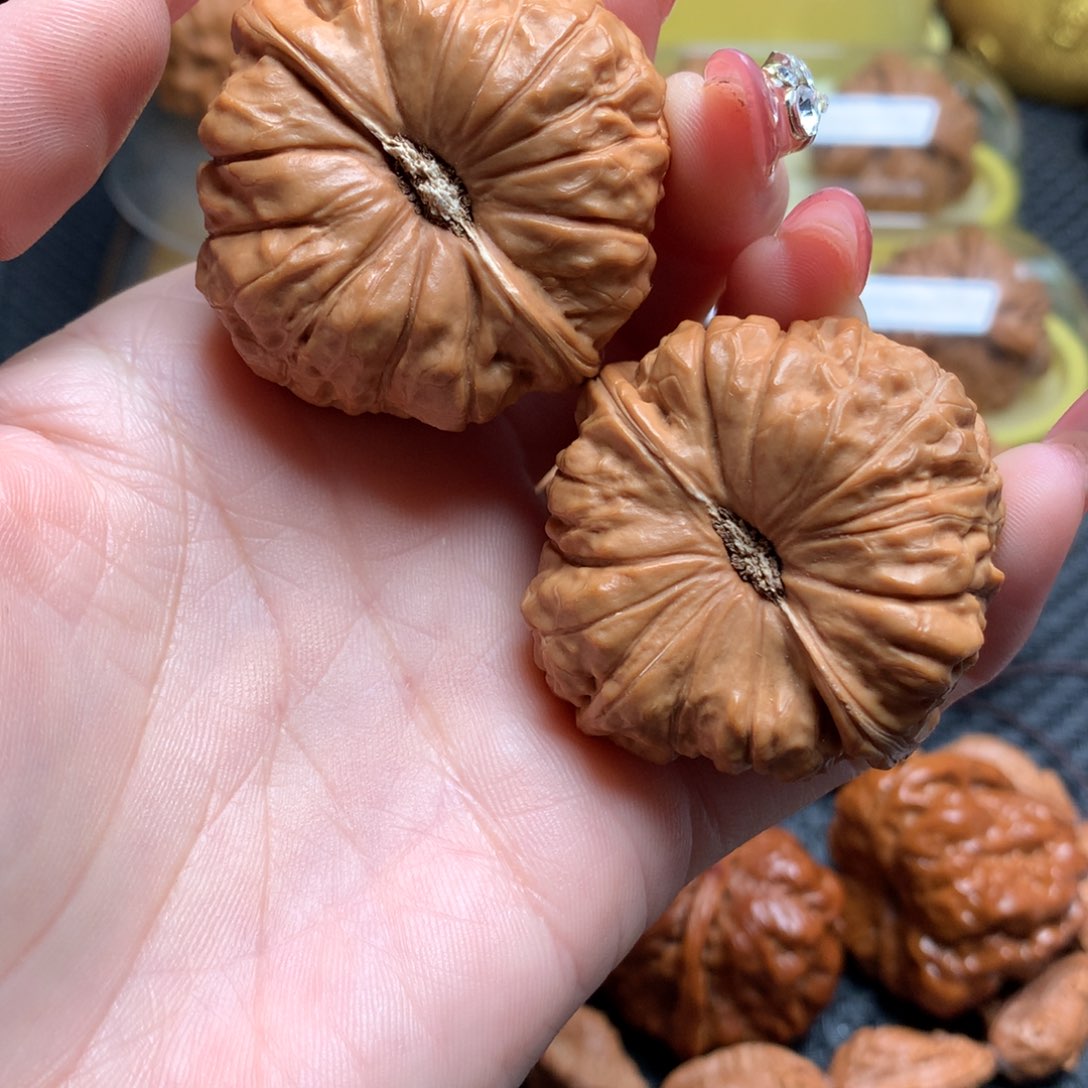 文玩核桃把件42全品南瓜墩