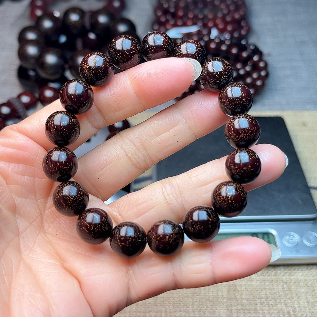 檀香紫檀（小叶紫檀）1.2 17颗 爆星