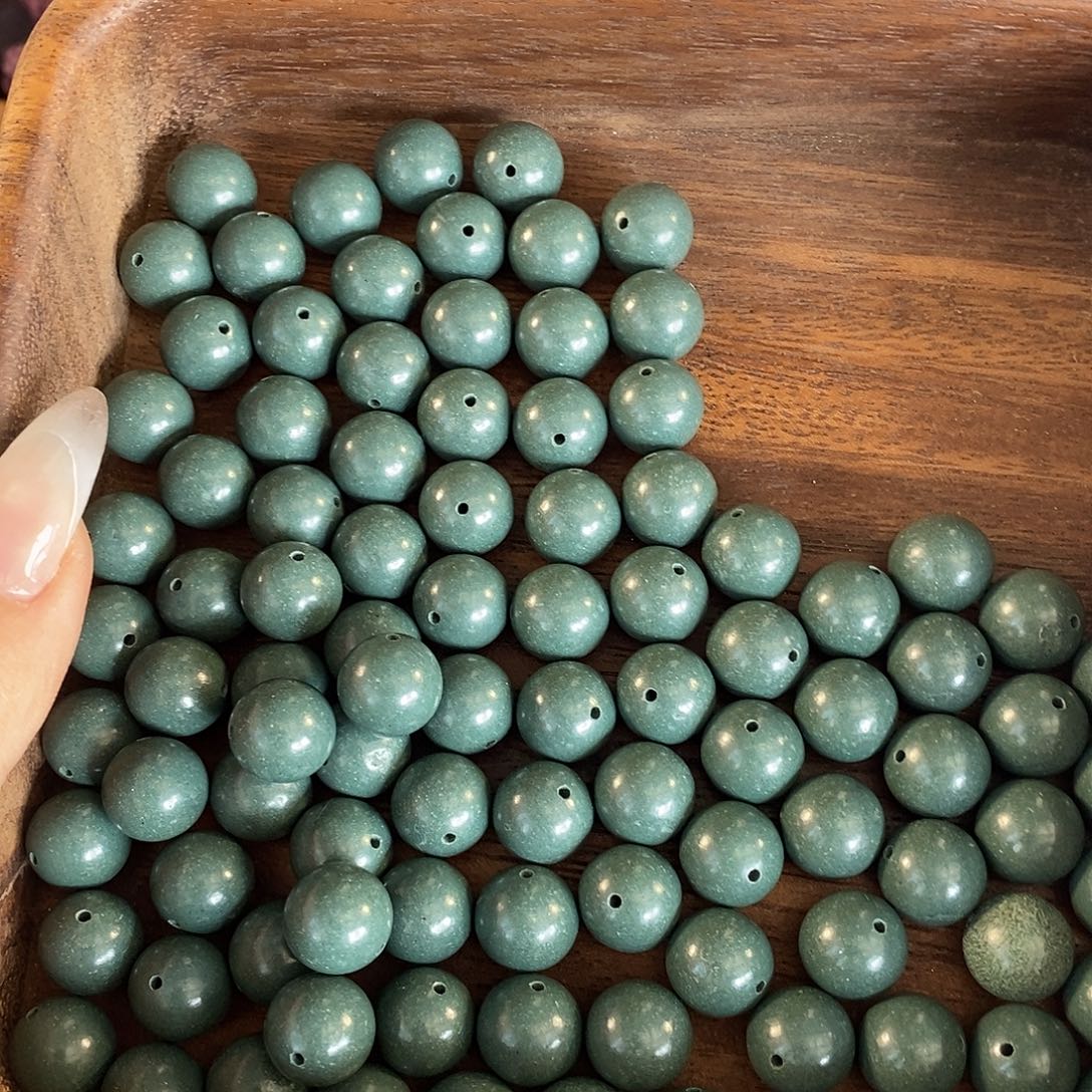 珠串1.2芳华·青黛瑕疵珠100g