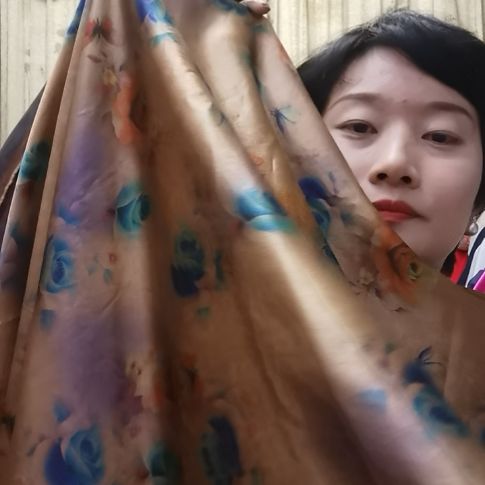 蚕丝3.5米皮子香云纱布料