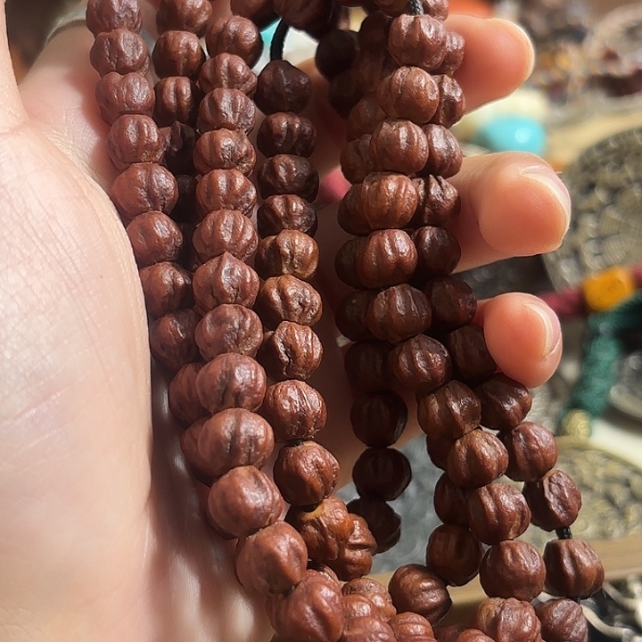 泥塑藏传 念珠百香籽108纯手盘7➕