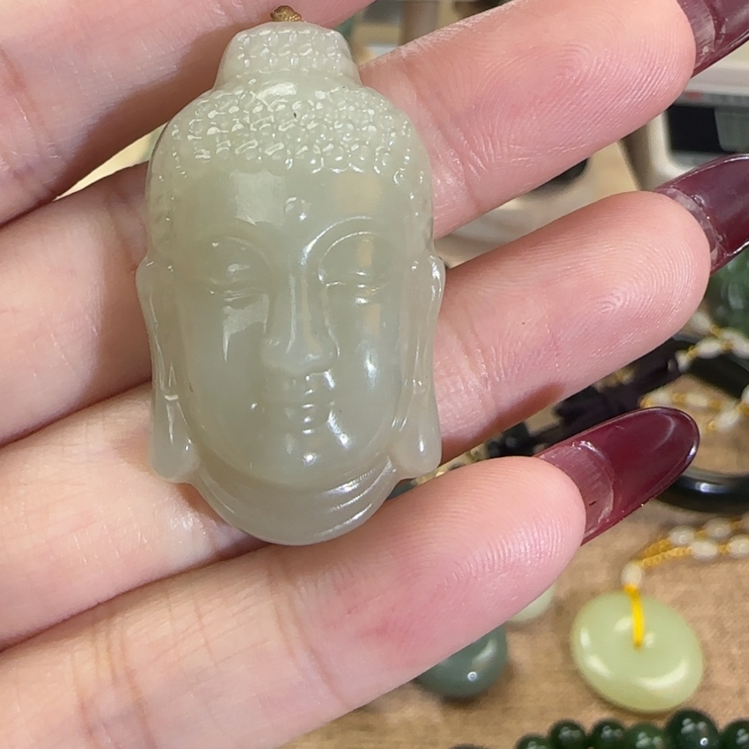 和田玉未镶嵌挂件