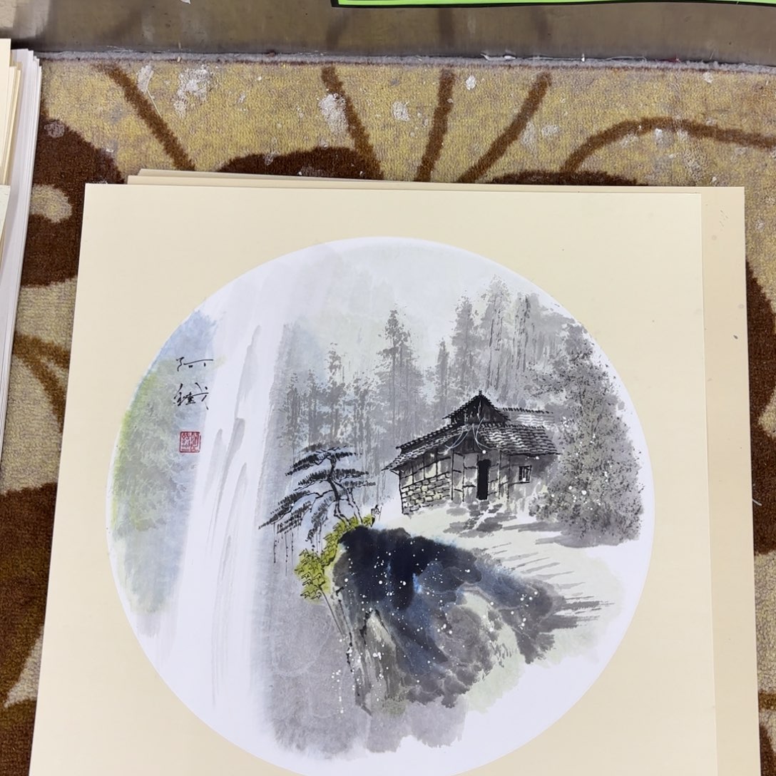 国画勿*啊铁斗方李欣主播