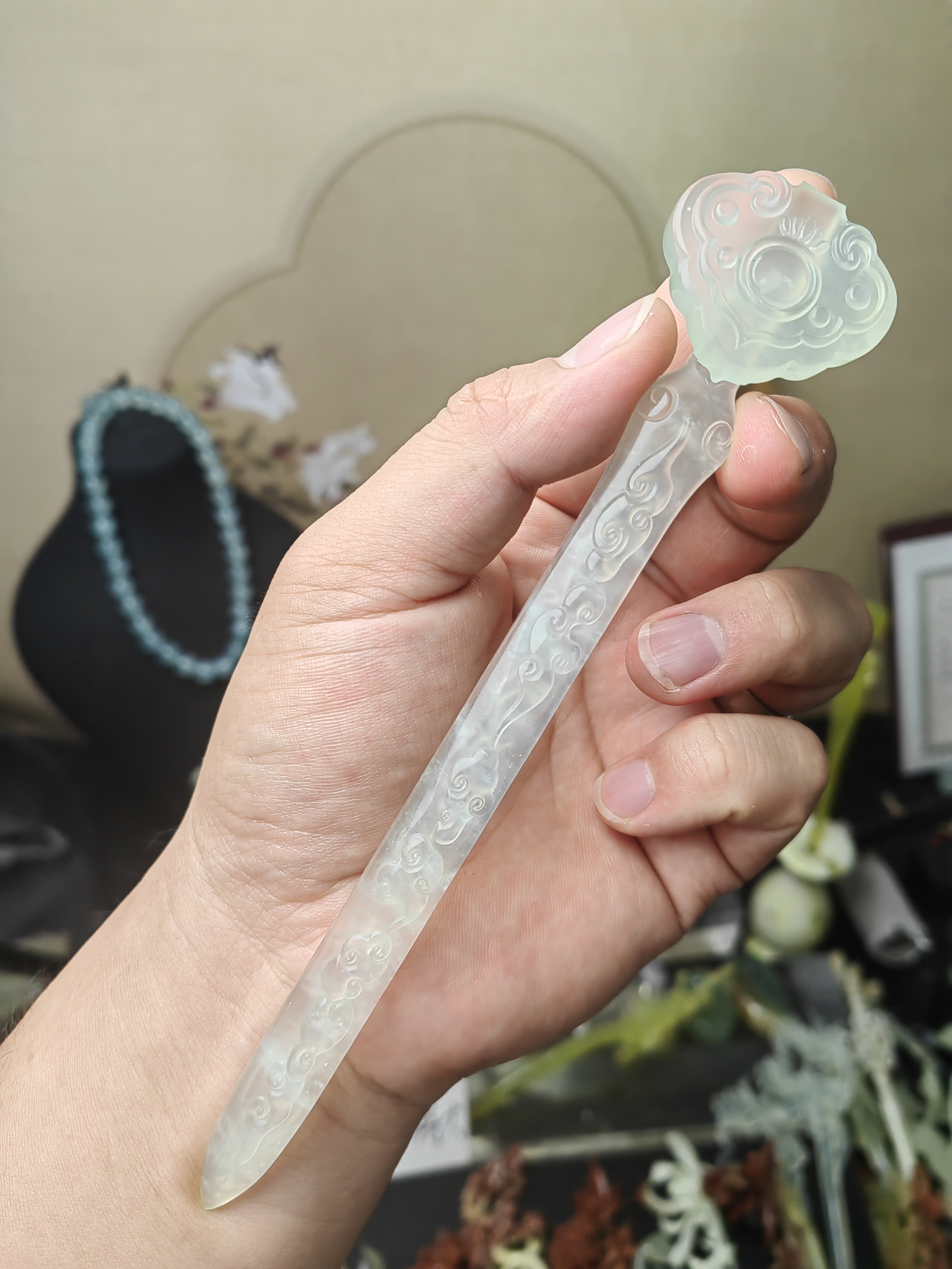 公主风少女风森系复古宫廷女发簪发饰女士纯手工旗袍