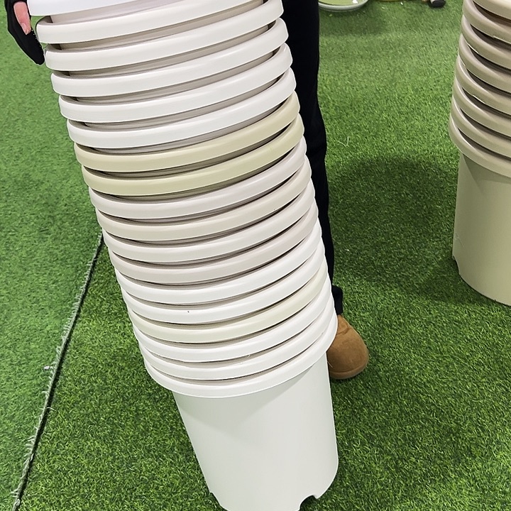 嫣***7微瑕四季7号口33高33白色米色混色6只无托