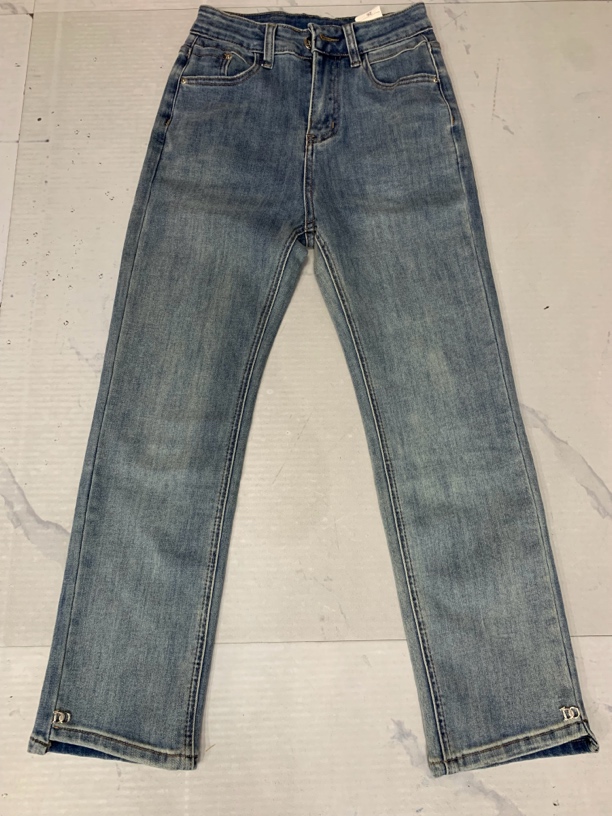 6301夏季高弹力9分减龄洋气烟管裤